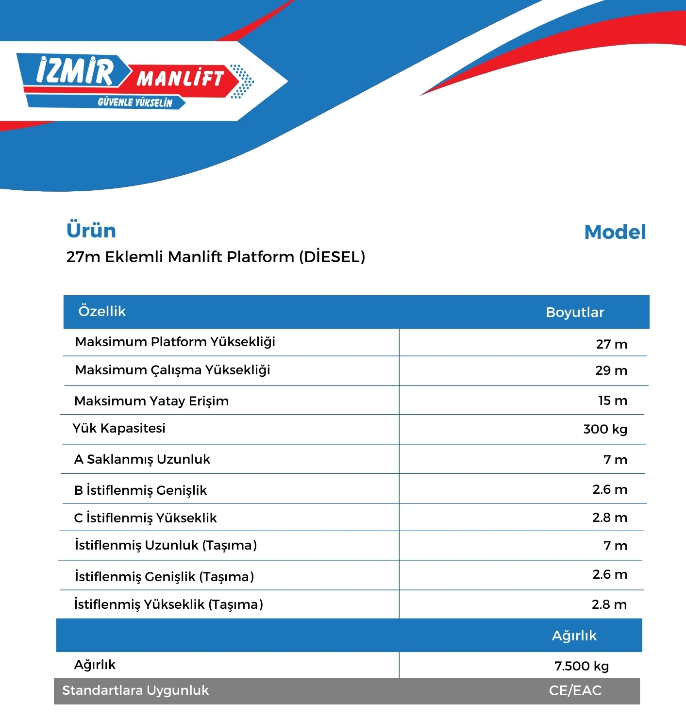 27m Eklemli Manlift Platform DIESEL e1739371980997